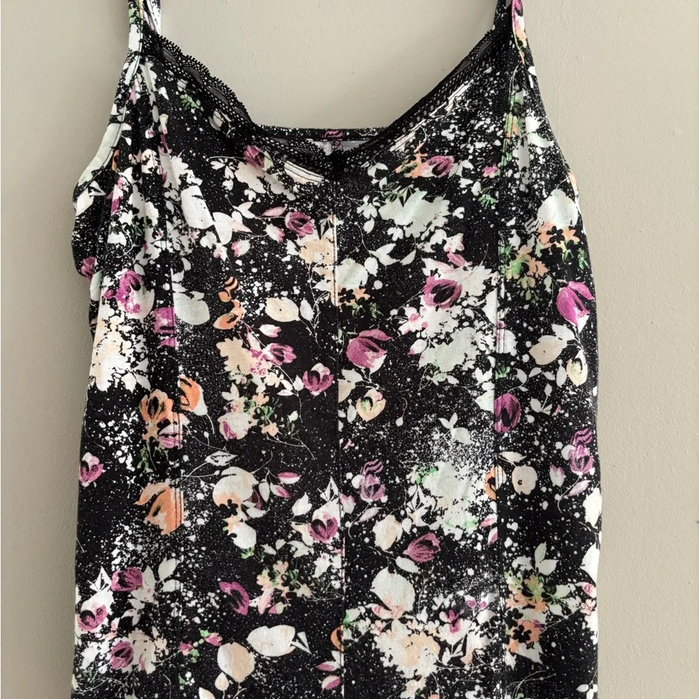 Volcom Black and Pink Floral Camisole - Picture 3 of 4